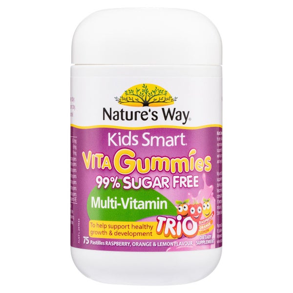 Nature's Way Kids Smart Vita Gummies 99% Sugar Free Multi-Vitamin Trio 75 Carousel 1