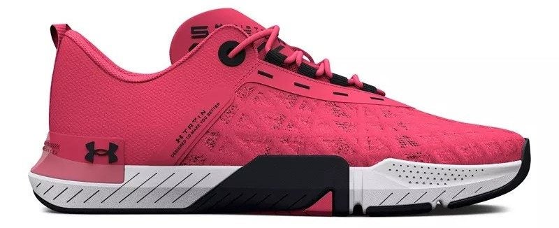 Under Armour TriBase Reign 5 Pink & White Sport Training Shoes US7.5 Carousel 1
