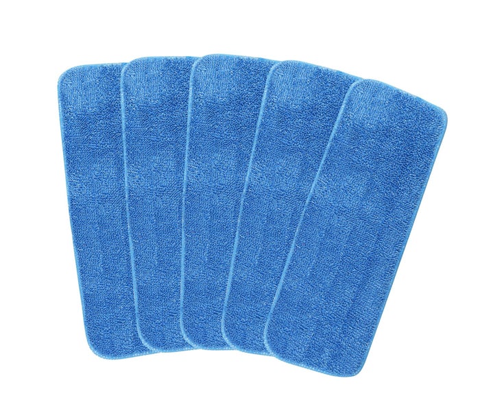 5Pcs Flat Base Washable Cleaning Mop Heads Polyester Strong Water Absorption Carousel 2