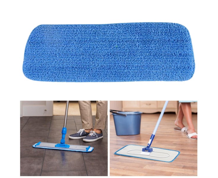 5Pcs Flat Base Washable Cleaning Mop Heads Polyester Strong Water Absorption Carousel 1