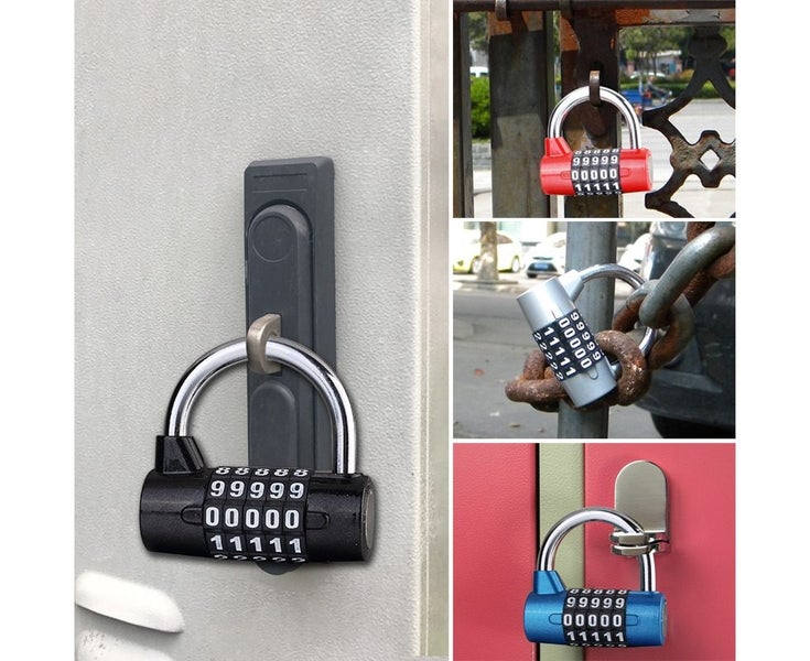 5 Digit Gym Locker Cabinet Toolbox Mechanical Combination Lock U Padlock Latc Carousel 3