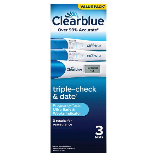 Clearblue Pregnancy 1 Digital Test & 2 Visual Test Kit Carousel 1