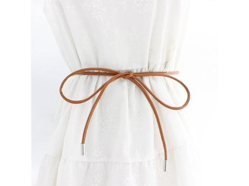 New Female Waist Chain Thin Belt Simple Decoration Tie With Dress Long Waist Carousel 1