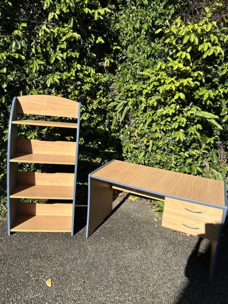 Desk with matching shelving unit - suit adults or kids Carousel 2