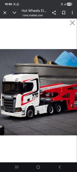 HOT WHEELS ELITE 64 SCANIA 770S (SEALED)63002289402115114
