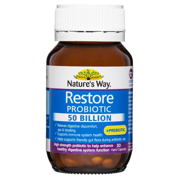 Nature's Way Restore Probiotic 50 Billion 30 Capsules Carousel 1