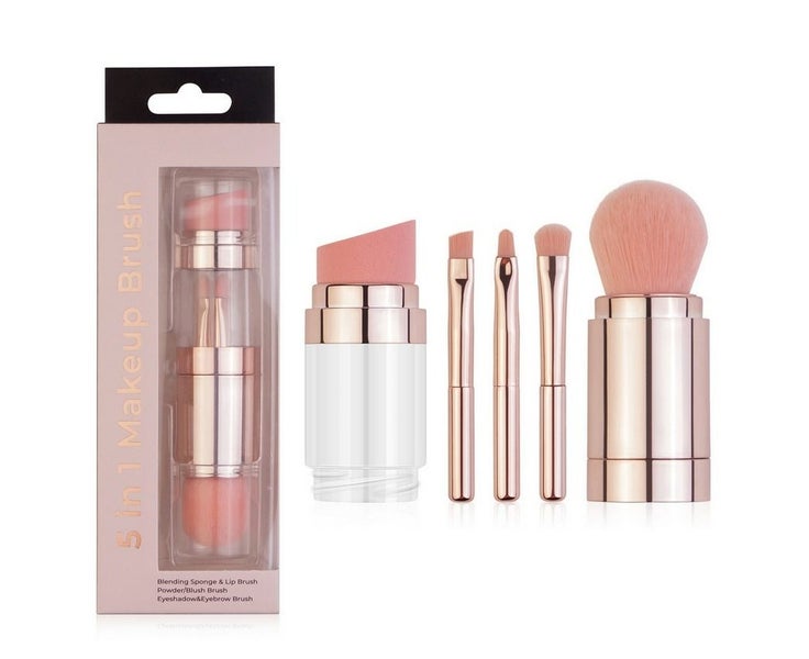 Portable Makeup Brush Powder Cover5-in-1 Makeup Brush Multi-function Carousel 2