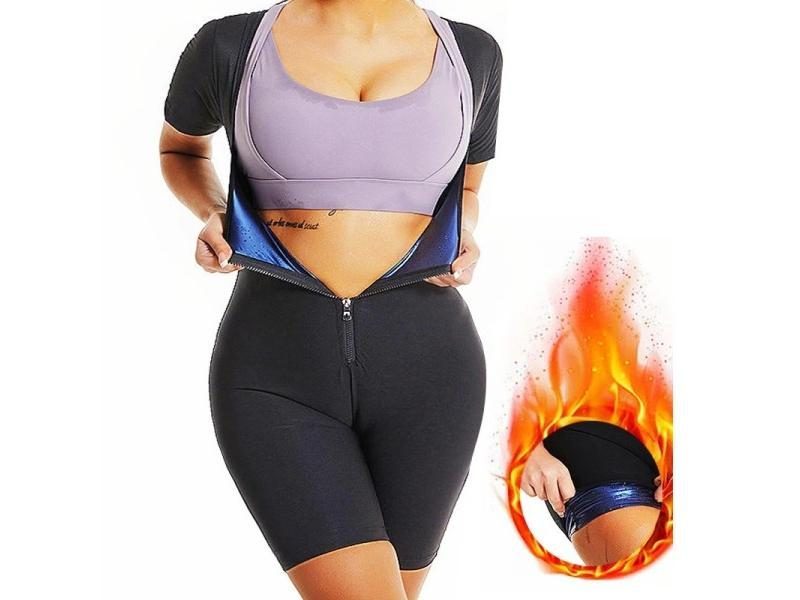 Aiithuug Sauna Sweat Suits Polymer Sweat Suit Waist Trainer Suits