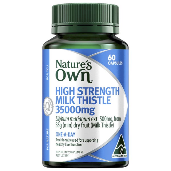 Nature's Own High Strength Milk Thistle 35000mg 60 Capsules Carousel 1
