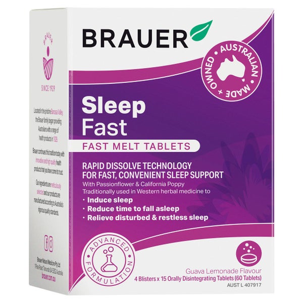 Brauer Sleep Fast Melt 60 tablets Carousel 1