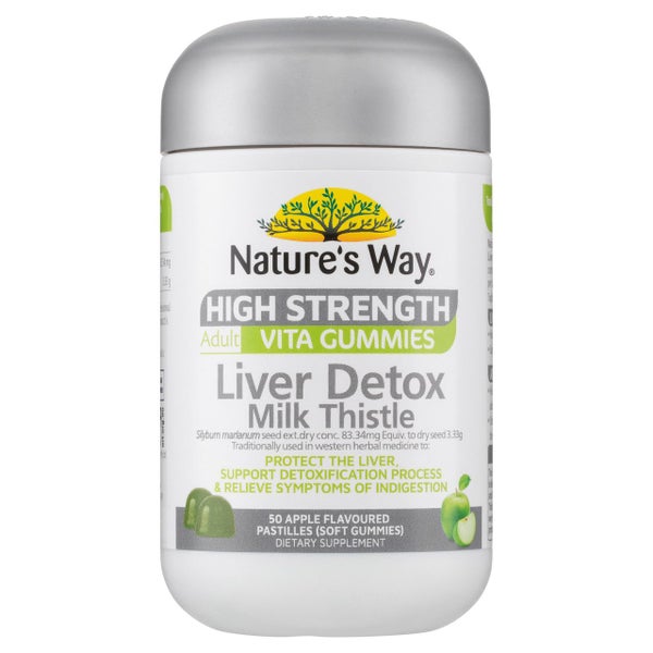 Nature's Way High Strength Adult Vita Gummies Liver Detox Milk Thistle 50 Carousel 1