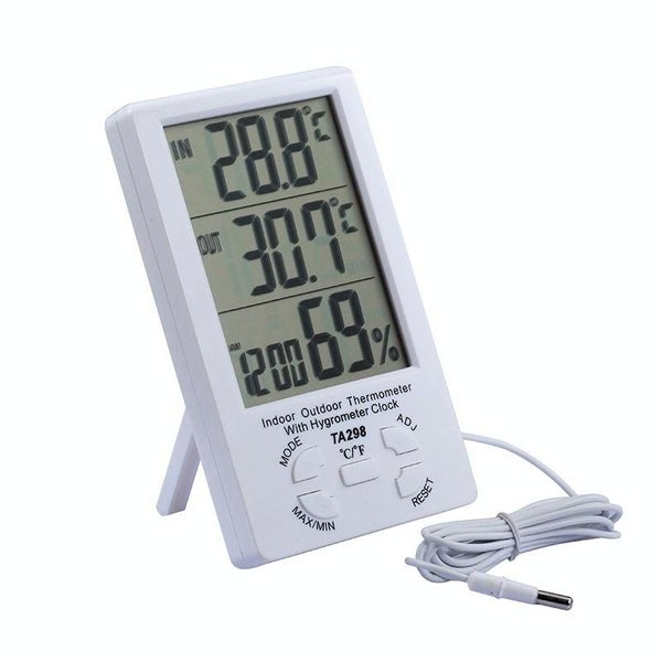Digital Lcd Humidity & Thermometer + Extra Sensor Cable Carousel 1