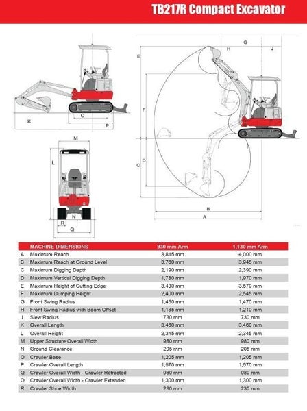 2026 Takeuchi TB217R Deluxe 1.7-Ton Mini Excava... Carousel 8