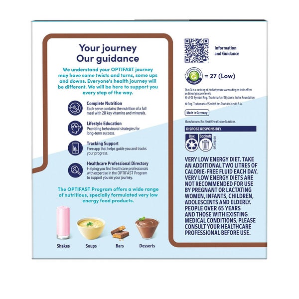 OPTIFAST VLCD Protein Plus Rich & Thick Chocolate Shake 10 Pack 630g Carousel 5