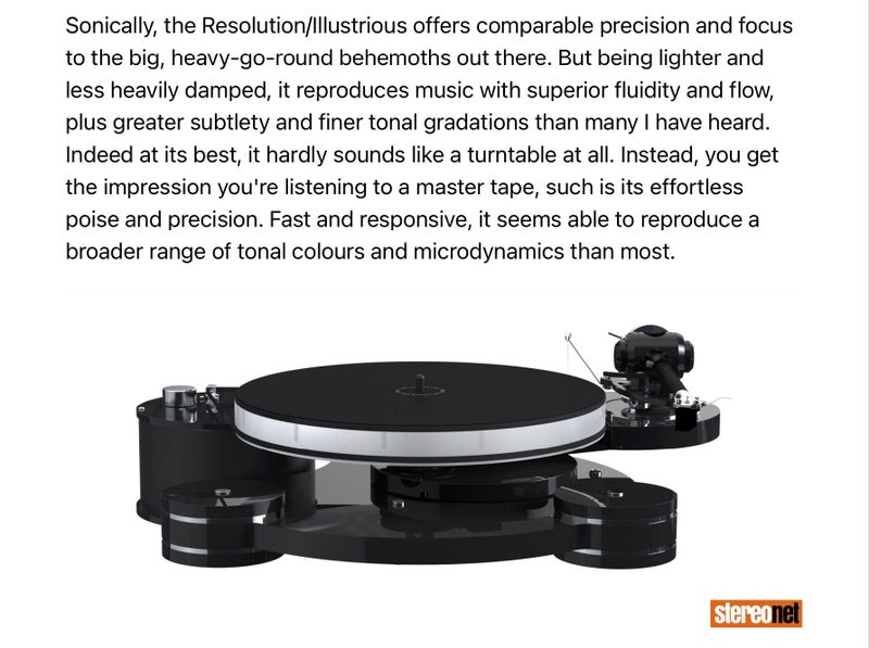 ORIGIN LIVE Illustrious Mk4 10" Tonearm DEMO SALE *Mk5 list now $5900 Carousel 13