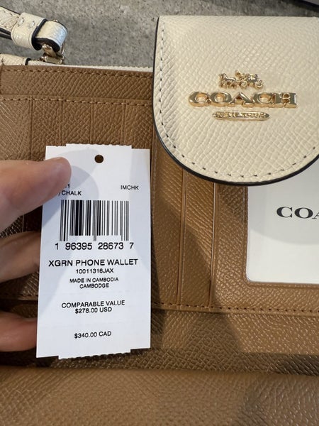 Coach Womens Wallet Chalk/White Polished Pebble finish62957611142275113