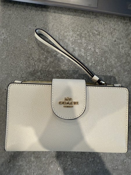 Coach Womens Wallet Chalk/White Polished Pebble finish62957611142275113