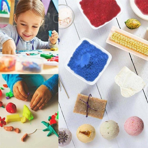 Mica Powder Resin Cosmetic Soap Nail Candle Pigment 20 Bottles Carousel 20