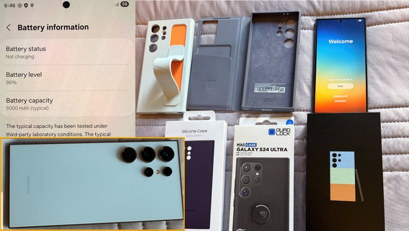 S24 Ultra 5G - 512GB with 12GB RAM - 4 Cases Included & Screen Protector62959510754691116