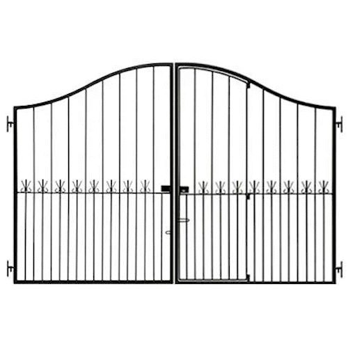 Steel Driveway Gate 3M x 2M with Pedestrian Door Shootbolt and Locks62967361467266114