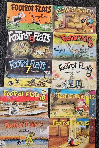 10 X Vintage Footrot Flats Comic Books - Murray Ball Carousel 1