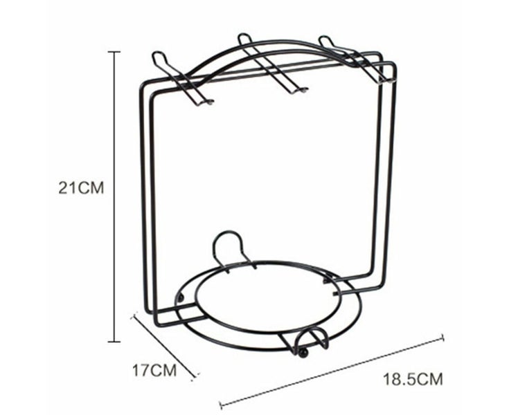 6 Cups Coffee Mug Holder Tree Stand Cup Hanging Rack Kitchen Tidy Storage Carousel 6