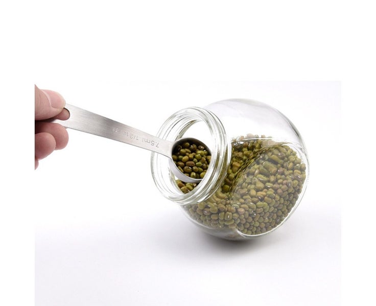 6 Measuring Spoon Stainless Teaspoon Scoop Tablespoon Utensil Kitchen Cook Carousel 2