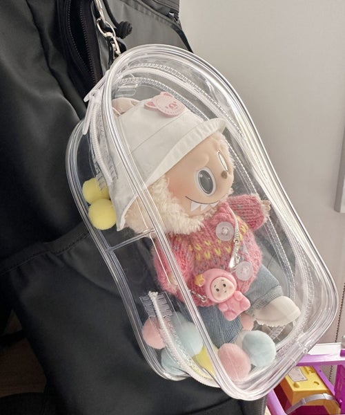 Clear Protective Case for Labubu 17cm Figure Clear Collector Storage Box63002989467778111