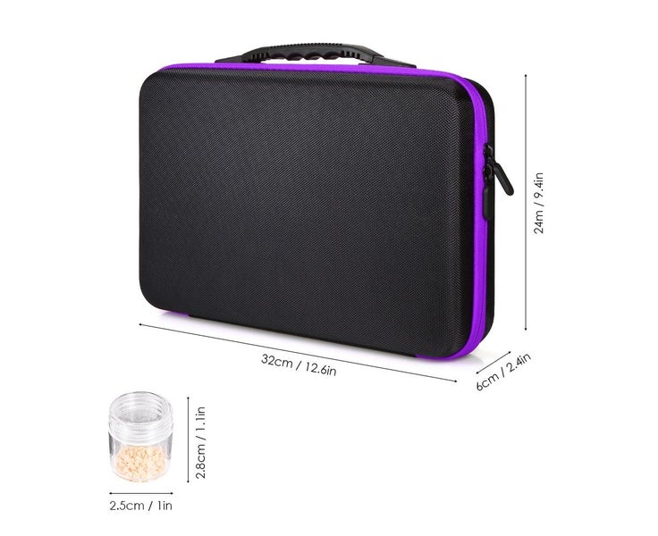 60-Bottles Diamond Painting Box - Black and Purple Carousel 6