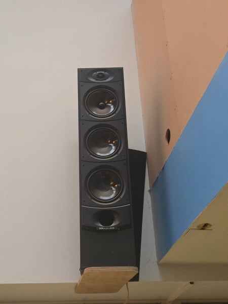 A set of Wharfedale speakers. Fronts and rear629604607255051119