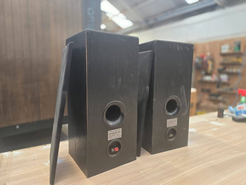 A set of Wharfedale speakers. Fronts and rear62960460725505113