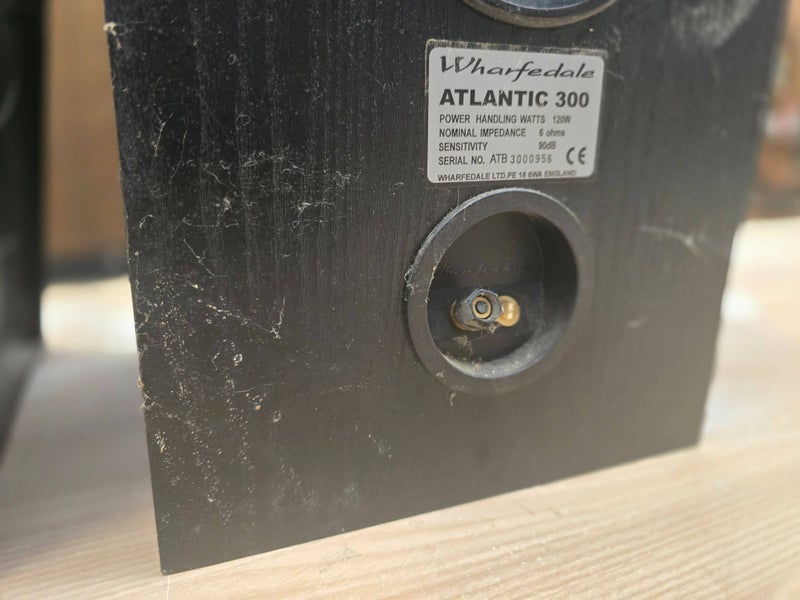 A set of Wharfedale speakers. Fronts and rear Carousel 10