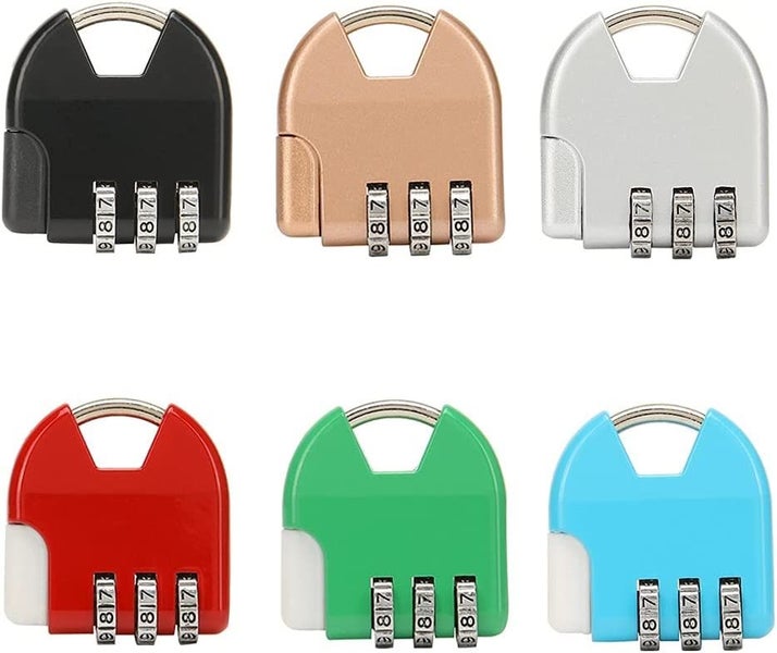 6 Pieces Combination Lock, Luggage Padlock, Code Padlock, Suitcase Padlock, A Carousel 1