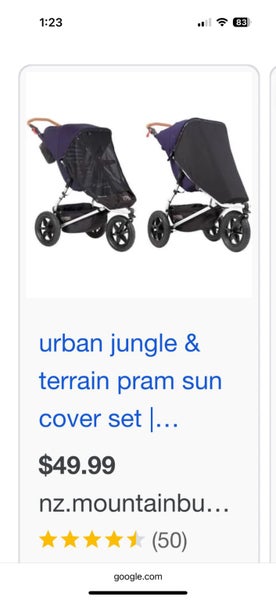 NEW CONDITION Mountain Buggy Urban Jungle Carry Cot Plus Set + Extras! Carousel 13