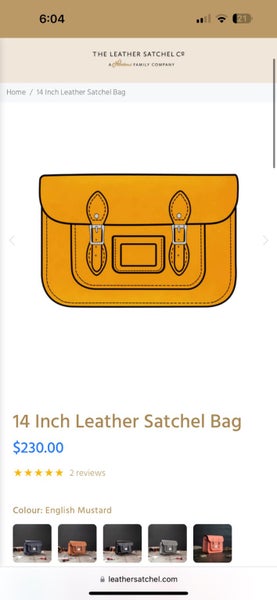 The Leather Satchel Company Classic Satchel 14 inch62958561918209112