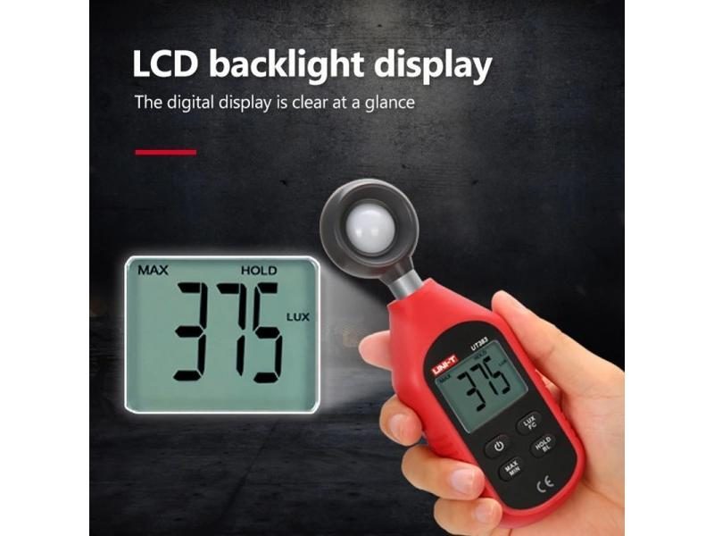 UNI-T Light Meter UT383 UT383BT 200 000 LUX Digital Luxmeter Luminance Lux Fc Carousel 1