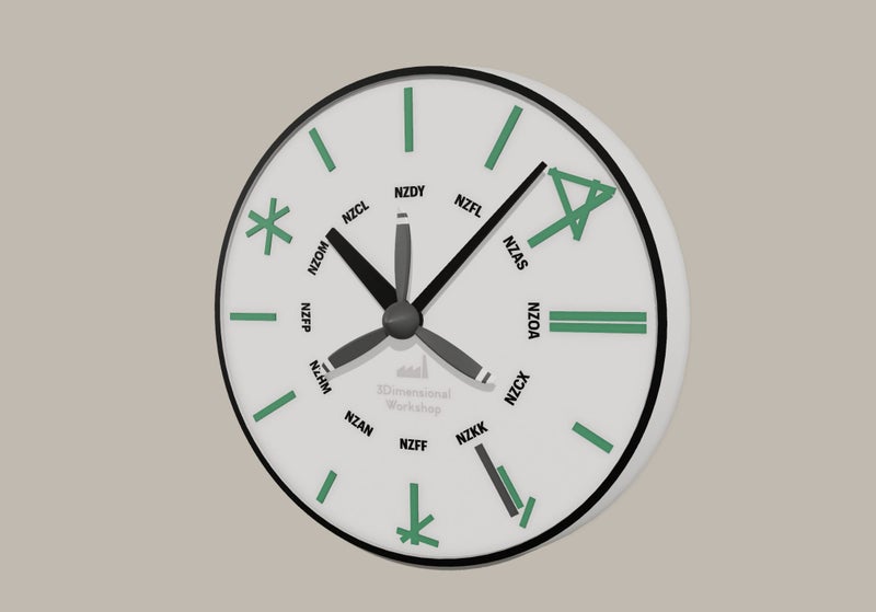 Airport Runway Clock – Grass Runway Edition Carousel 1
