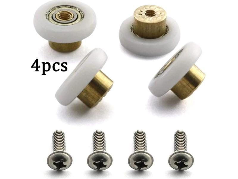 4pcs Shower Door Rollers Pulley Bathroom Sliding Glass Door Wheels Sliding Door Carousel 2