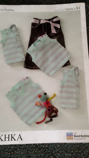 Knit Waistcoats and Slipovers in 8ply Wool Carousel 1