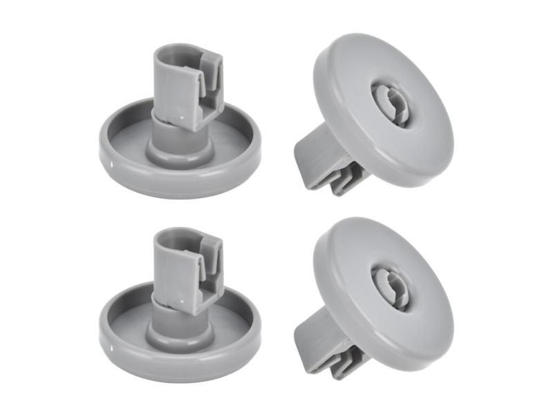 4PCS 40mm Dishwasher Wheel Replacement PP Dishwasher Lower Rack Wheel For Carousel 2