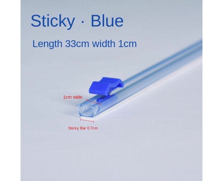 6pcs 13 Inch Adhesive Sliding Food Wrap Slicer Blue Cling Film Cutter Kitchen Carousel 7