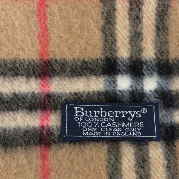 Burberry Archive Beige Check Cashmere Scarf Carousel 2