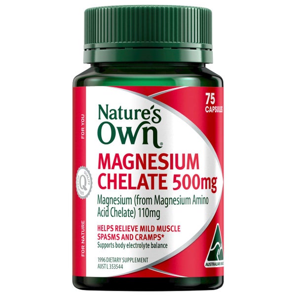Nature's Own Magnesium Chelate 500mg 75 Capsules Carousel 1