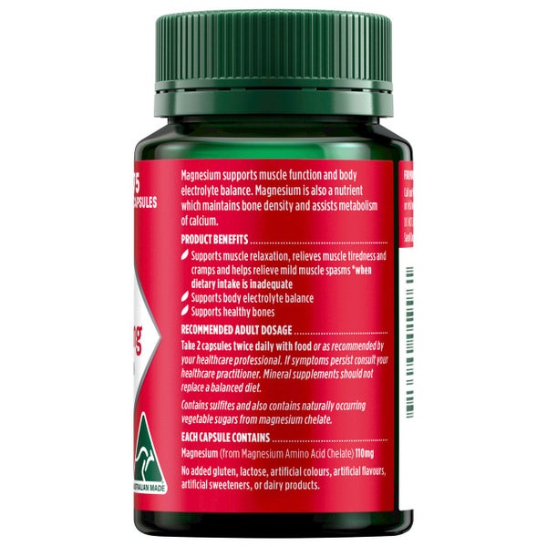 Nature's Own Magnesium Chelate 500mg 75 Capsules Carousel 2