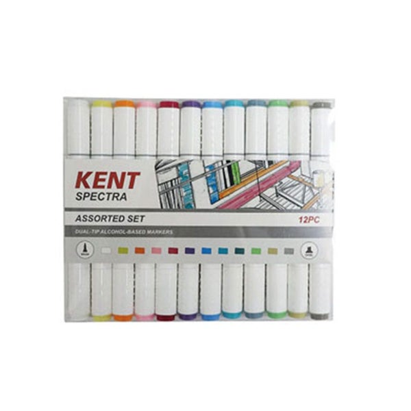 Kent Spectra Graphic Design Marker Set 12pcs Carousel 1
