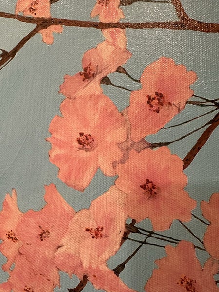 Original Cherry Blossom Painting – Modern Botanical Wall Art on Canvas Carousel 2