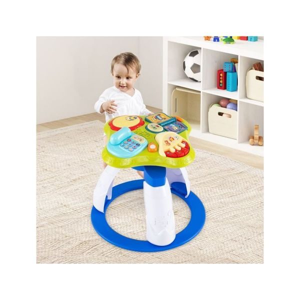3 In 1 Baby Stationary Activity Center With Educational And Music Carousel 4