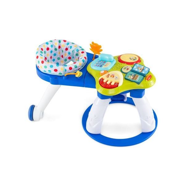 3 In 1 Baby Stationary Activity Center With Educational And Music Carousel 1