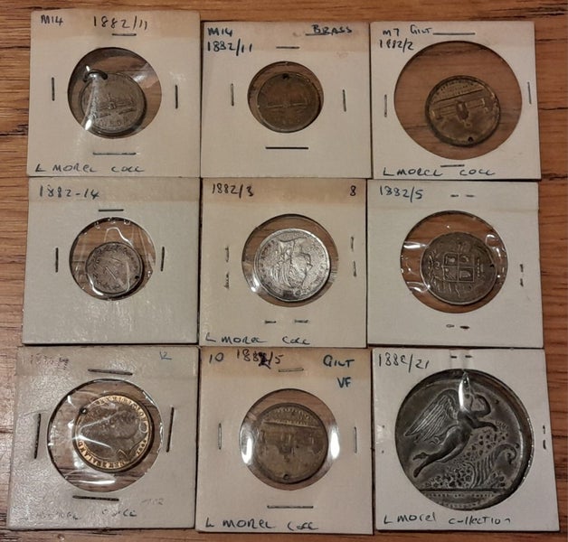 Lot of 1882 New Zealand International Exhibition Medals Carousel 1