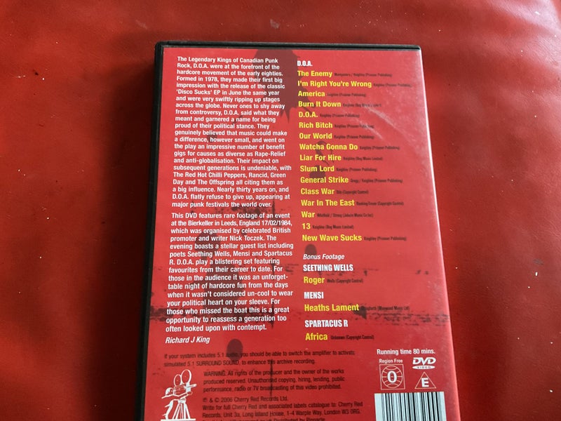D.O.A - Live At The Assassination Club Carousel 2